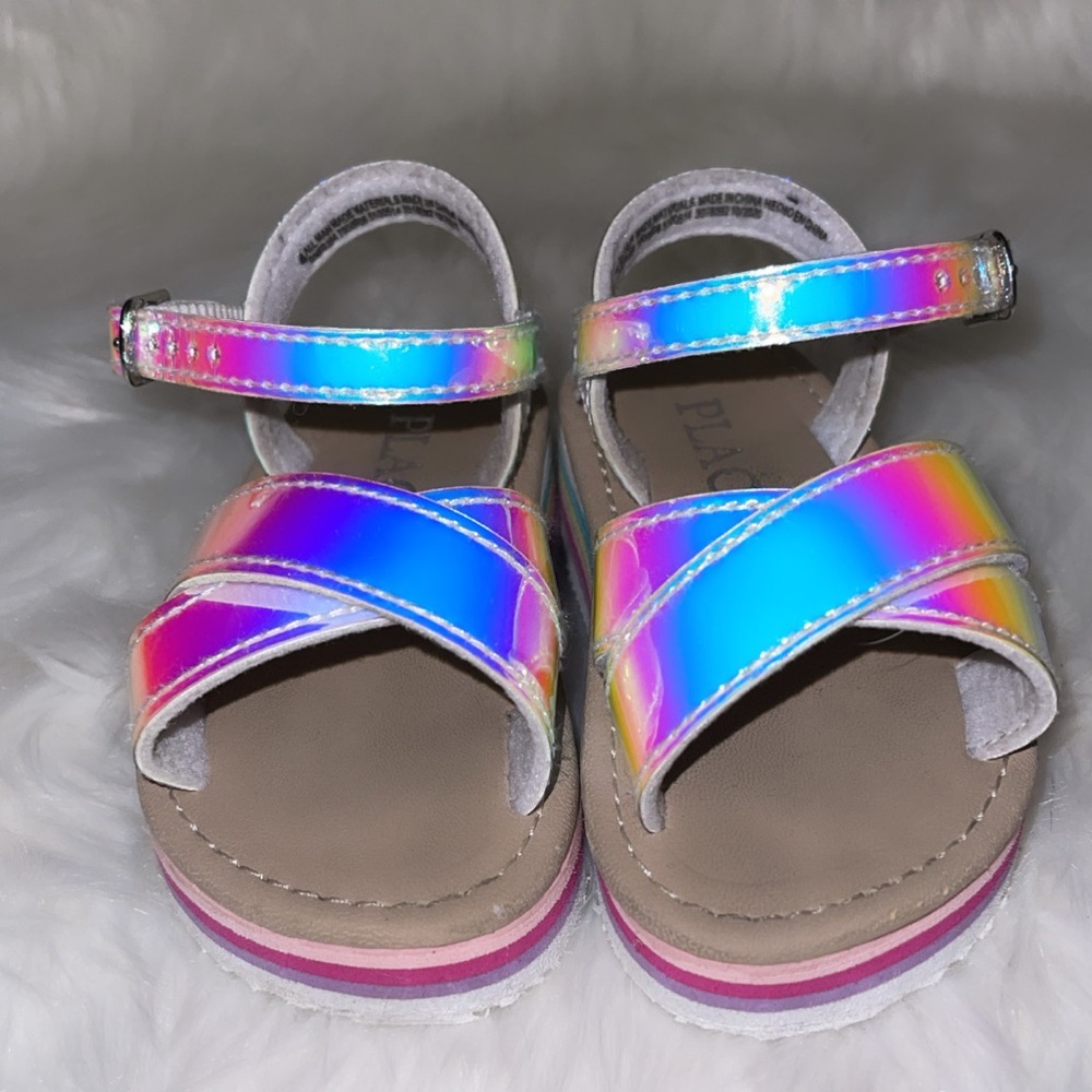 Toddler holographic sandals